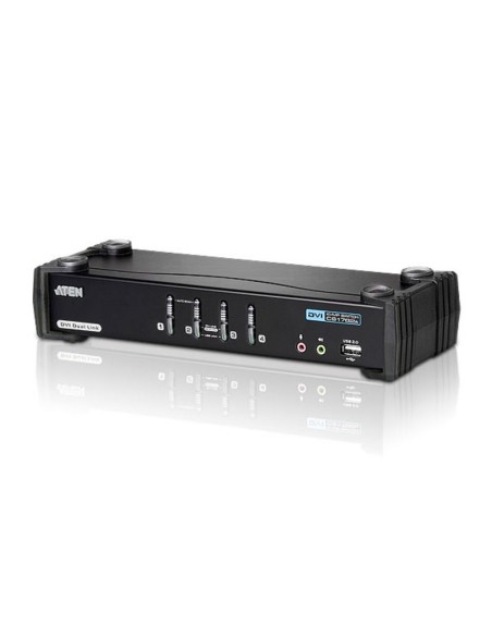 ATEN Switch KVMP™ Dual Link audio USB DVI a 4 porte