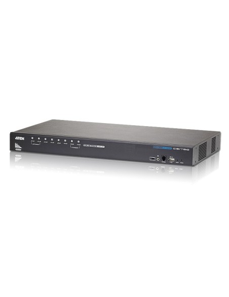 Aten CS1798 switch per keyboard-video-mouse (kvm) Montaggio rack Nero
