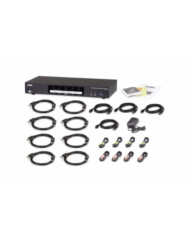 ATEN Switch KVMP™ schermo doppio USB 3.0 4K DisplayPort a 4 porte