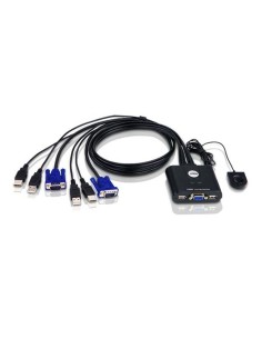 Aten CS22U switch per keyboard-video-mouse (kvm) Nero