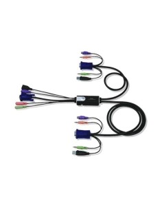 ATEN CS52A-AT switch per keyboard-video-mouse (kvm) Nero