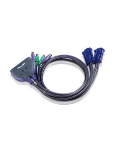 Aten CS62S switch per keyboard-video-mouse (kvm) Nero