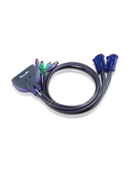 Aten CS62S switch per keyboard-video-mouse (kvm) Nero