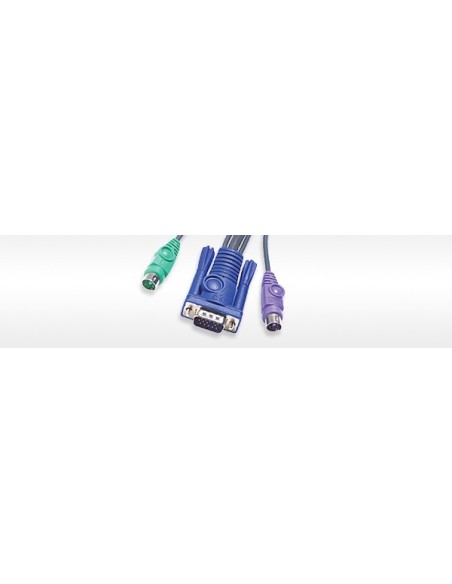 Aten CS62S switch per keyboard-video-mouse (kvm) Nero