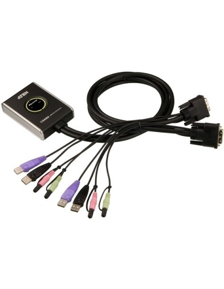 Aten CS682 switch per keyboard-video-mouse (kvm) Nero