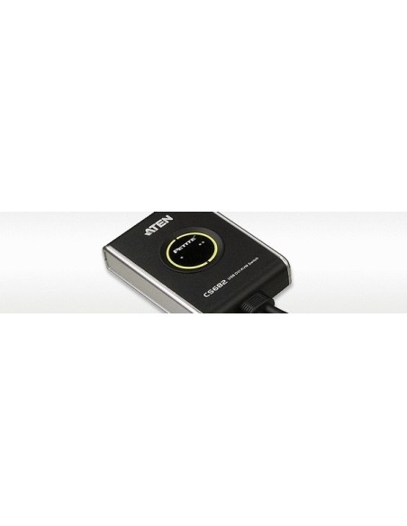 Aten CS682 switch per keyboard-video-mouse (kvm) Nero