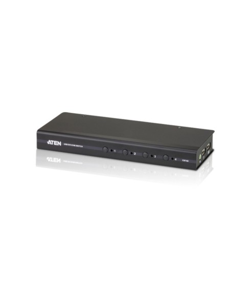 Aten CS74D-AT-G switch per keyboard-video-mouse (kvm) Nero