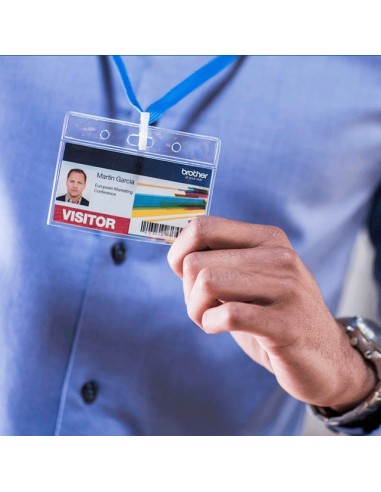 Brother CZ-1001 nastro per etichettatrice Viola su bianco