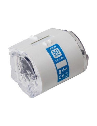 Brother CZ-1005 nastro per etichettatrice Bianco su verde