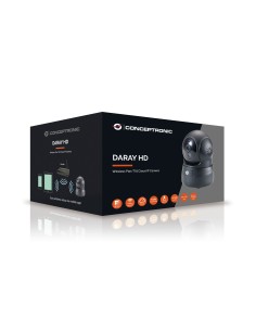 Conceptronic DARAY02B telecamera di sorveglianza Telecamera di sicurezza IP Interno Sferico 1280 x 720 Pixel 2