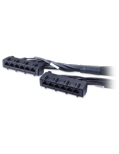 APC 40ft Cat6 UTP, 6x RJ-45 - 6x RJ-45 cavo di rete Nero 12,19 m U UTP (UTP)
