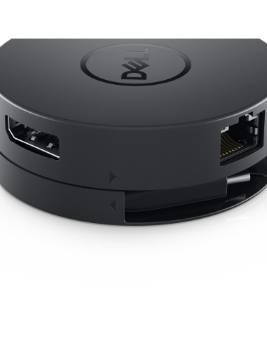 DELL DA300 Cablato USB 3.2 Gen 2 (3.1 Gen 2) Type-C Nero
