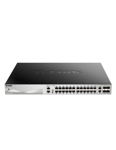 D-Link DGS-3130-30PS Gestito L3 Gigabit Ethernet (10 100 1000) Supporto Power over Ethernet (PoE) Nero, Grigio