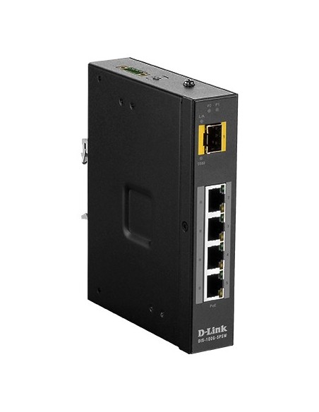 D-Link DIS‑100G‑5PSW Non gestito L2 Gigabit Ethernet (10 100 1000) Supporto Power over Ethernet (PoE) Nero