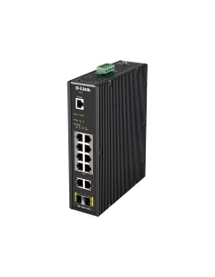 D-Link DIS-200G-12PS switch di rete Gestito L2 Gigabit Ethernet (10 100 1000) Supporto Power over Ethernet (PoE) Nero