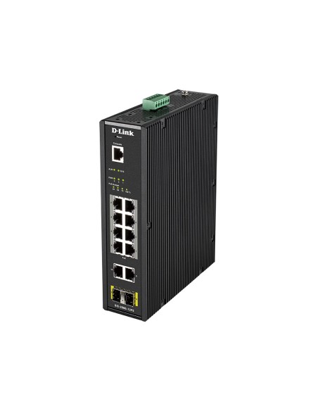D-Link DIS-200G-12PS switch di rete Gestito L2 Gigabit Ethernet (10 100 1000) Supporto Power over Ethernet (PoE) Nero