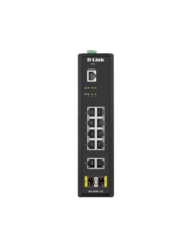 D-Link DIS-200G-12S switch di rete Gestito L2 Gigabit Ethernet (10 100 1000) Nero