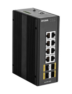 D-Link DIS‑300G‑12SW Gestito L2 Gigabit Ethernet (10 100 1000) Nero