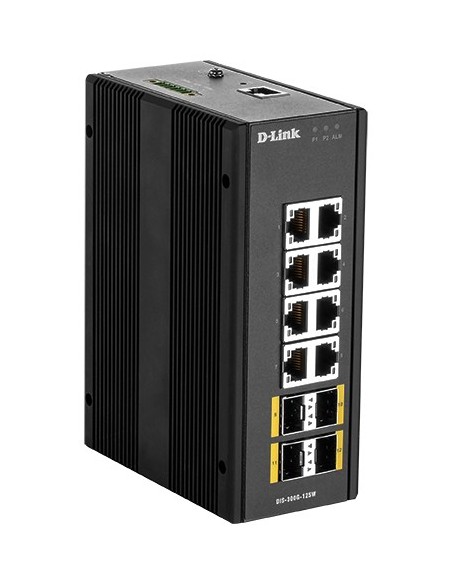 D-Link DIS‑300G‑12SW Gestito L2 Gigabit Ethernet (10 100 1000) Nero