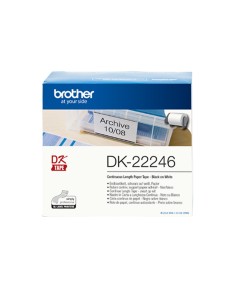 Brother DK-22246 nastro per etichettatrice Nero su bianco
