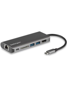 StarTech.com Adattatore Multiporta USB-C - Lettore Schede SD - Power Delivery - 4K HDMI - GbE - 2x USB 3.0 - NUOVA VERSIONE