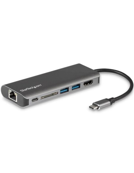 StarTech.com Adattatore Multiporta USB-C - Lettore Schede SD - Power Delivery - 4K HDMI - GbE - 2x USB 3.0 - NUOVA VERSIONE