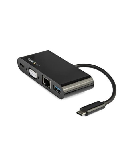 StarTech.com Adattatore Multiporta USB-C a VGA - Ricarica via Power Delivery (60W) - USB 3.0 - Gbe - Adattatore USB-C per Mac,