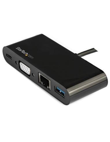StarTech.com Adattatore Multiporta USB-C a VGA - Ricarica via Power Delivery (60W) - USB 3.0 - Gbe - Adattatore USB-C per Mac,