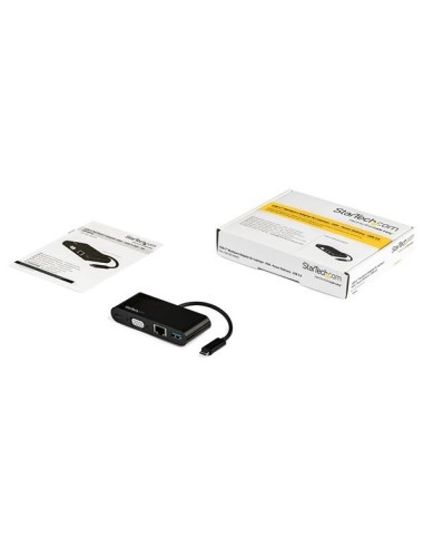 StarTech.com Adattatore Multiporta USB-C a VGA - Ricarica via Power Delivery (60W) - USB 3.0 - Gbe - Adattatore USB-C per Mac,