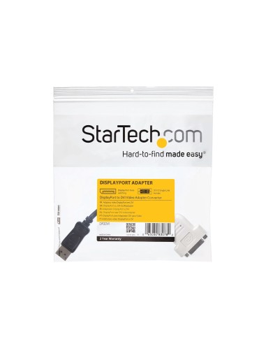 StarTech.com Adattatore DisplayPort DVI - Convertitore video da DisplayPort a DVI-D - 1080p - Adattatore Dongle da DP 1.2 a DVI