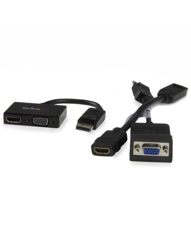 StarTech.com Adattatore DisplayPort a HDMI e VGA - Convertitore audio video da viaggio DP 2 in 1 - 1920x1200   1080p