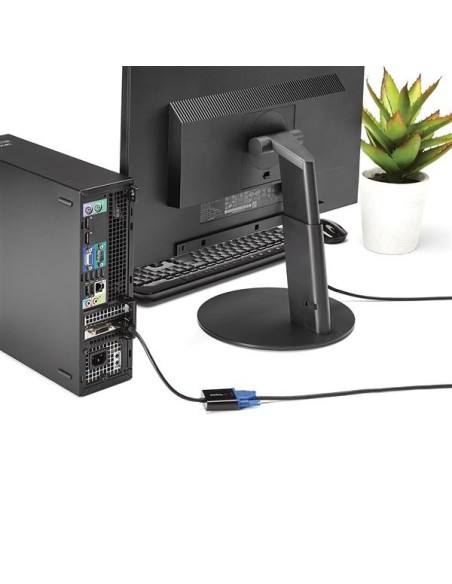 StarTech.com Adattatore DisplayPort VGA - Convertitore attivo da DP a VGA - Video 1080p - Cavo monitor DP DP++ a VGA -