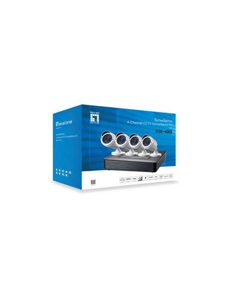 LevelOne DSK-4001 kit di videosorveglianza Cablato 4 canali