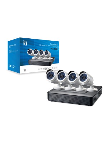 LevelOne DSK-8001 kit di videosorveglianza Cablato 4 canali