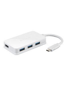 D-Link DUB-H410 hub di interfaccia USB 3.2 Gen 1 (3.1 Gen 1) Type-C 5000 Mbit s Bianco