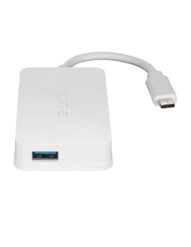 D-Link DUB-H410 hub di interfaccia USB 3.2 Gen 1 (3.1 Gen 1) Type-C 5000 Mbit s Bianco