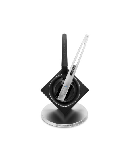 EPOS | SENNHEISER IMPACT DW Office ML - EU Auricolare Wireless A clip, A Padiglione, Passanuca Ufficio Nero, Argento