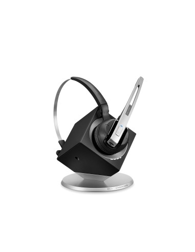 EPOS | SENNHEISER IMPACT DW Office ML - EU Auricolare Wireless A clip, A Padiglione, Passanuca Ufficio Nero, Argento