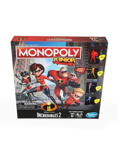 Hasbro Monopoly Junior Gli Incredibili 2 (Disney Pixar)