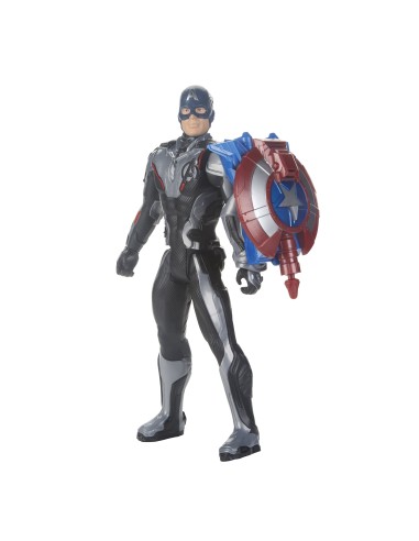 Hasbro Marvel Avengers  Endgame - Captain America Titan Hero con Power FX incluso - Action Figure da 30 cm