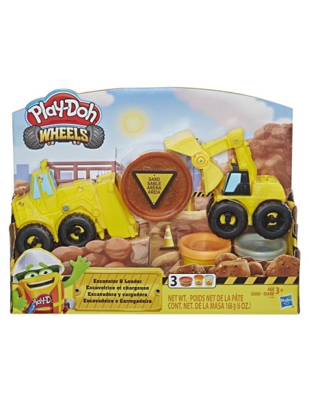 Play-Doh Wheels Excavator and Loader Pasta modellabile 56 g Multicolore 1 pz