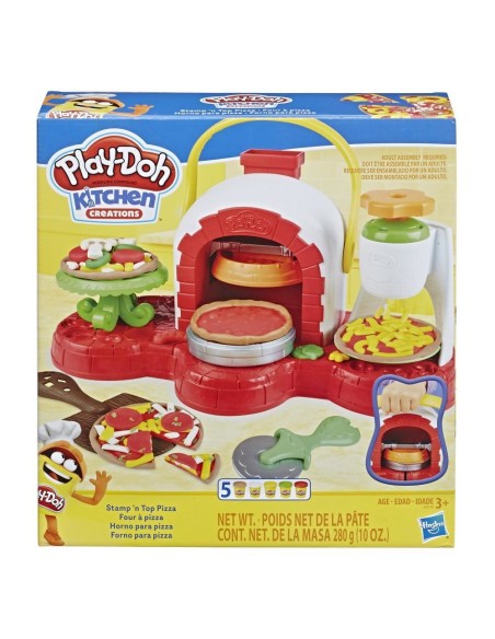 Play-Doh Stamp 'n Top Pizza Oven Toy Pasta modellabile 280 g Multicolore