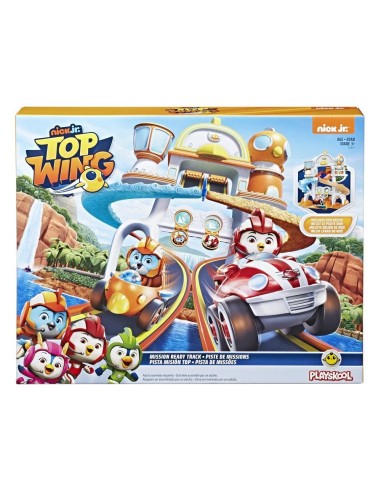 Hasbro Top Wing - Pista delle Missioni (comprende una rampa di lancio dotata di un doppio trampolino per i veicoli Top Wing,
