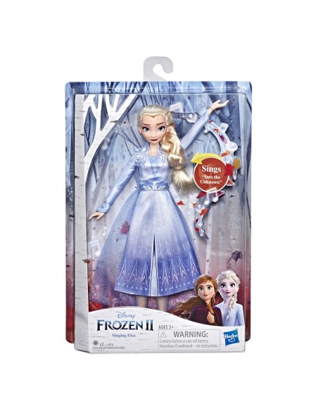 Hasbro Disney Frozen 2 - Anna ed Elsa cantanti, con musica e abito che si illumina (bambole in modelli assortiti, ispirate al