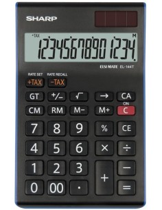Sharp EL-144T calcolatrice Desktop Calcolatrice finanziaria Nero