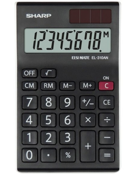 Sharp EL-310AN calcolatrice Desktop Calcolatrice con display Nero, Bianco
