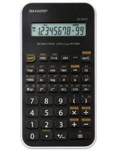 Sharp EL-501XB calcolatrice Tasca Calcolatrice scientifica Nero, Bianco