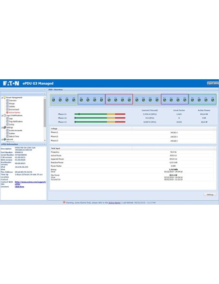 Eaton ESWH28 unità di distribuzione dell'energia (PDU) 8 presa(e) AC 1U Nero