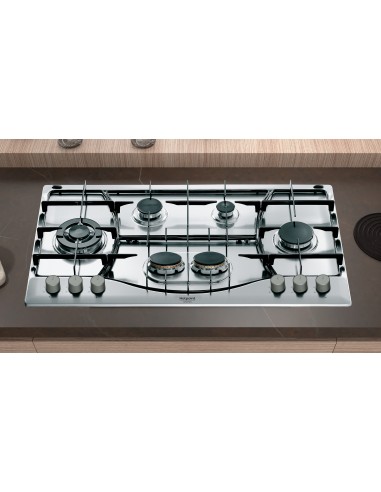 Hotpoint PHN 962 TS IX HA Acciaio inossidabile Da incasso 90 cm Gas 6 Fornello(i)