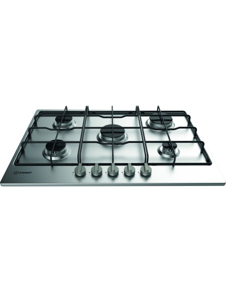 Indesit THP 752 IX I Acciaio inossidabile Da incasso 73 cm Gas 5 Fornello(i)